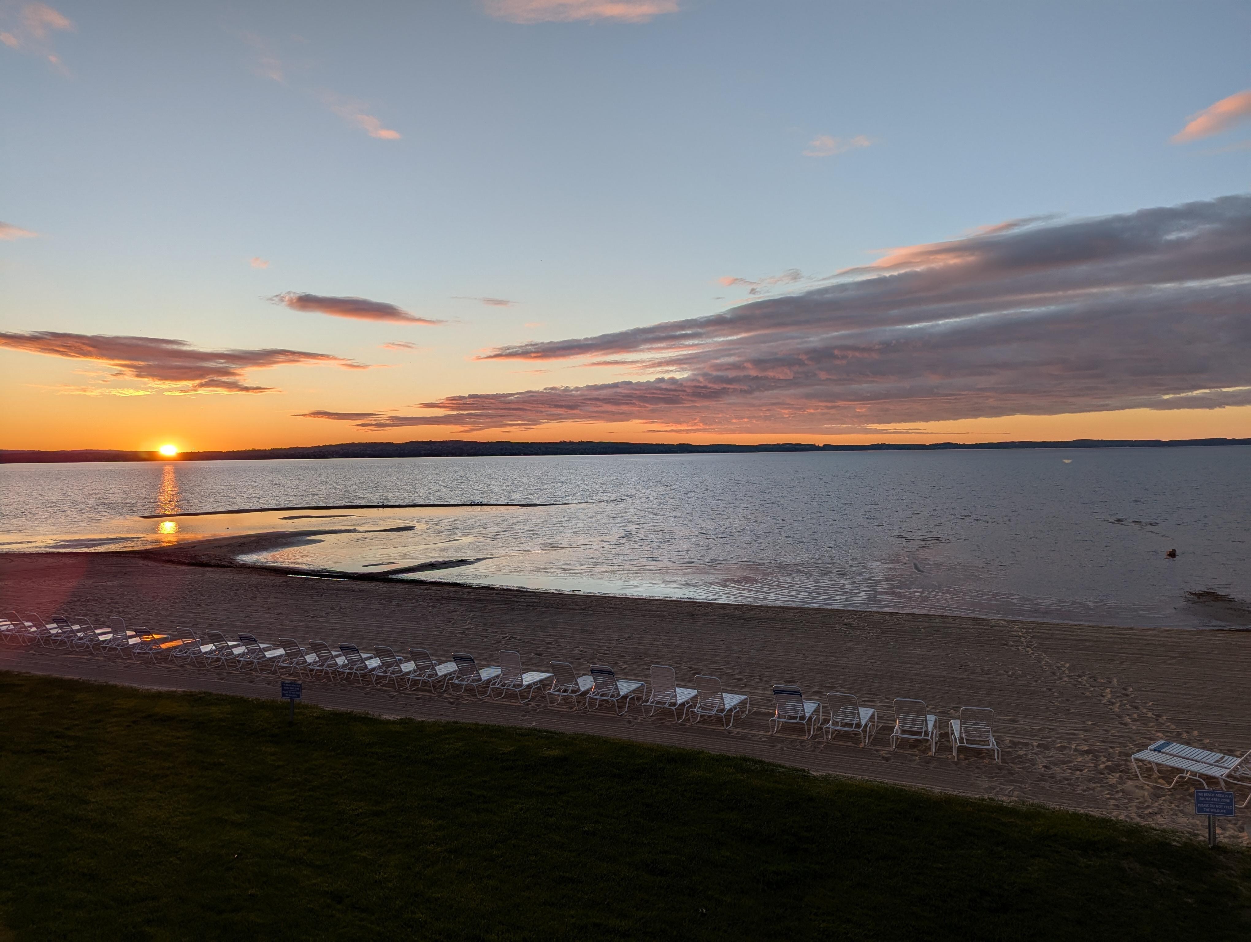 Sunset from the balcony