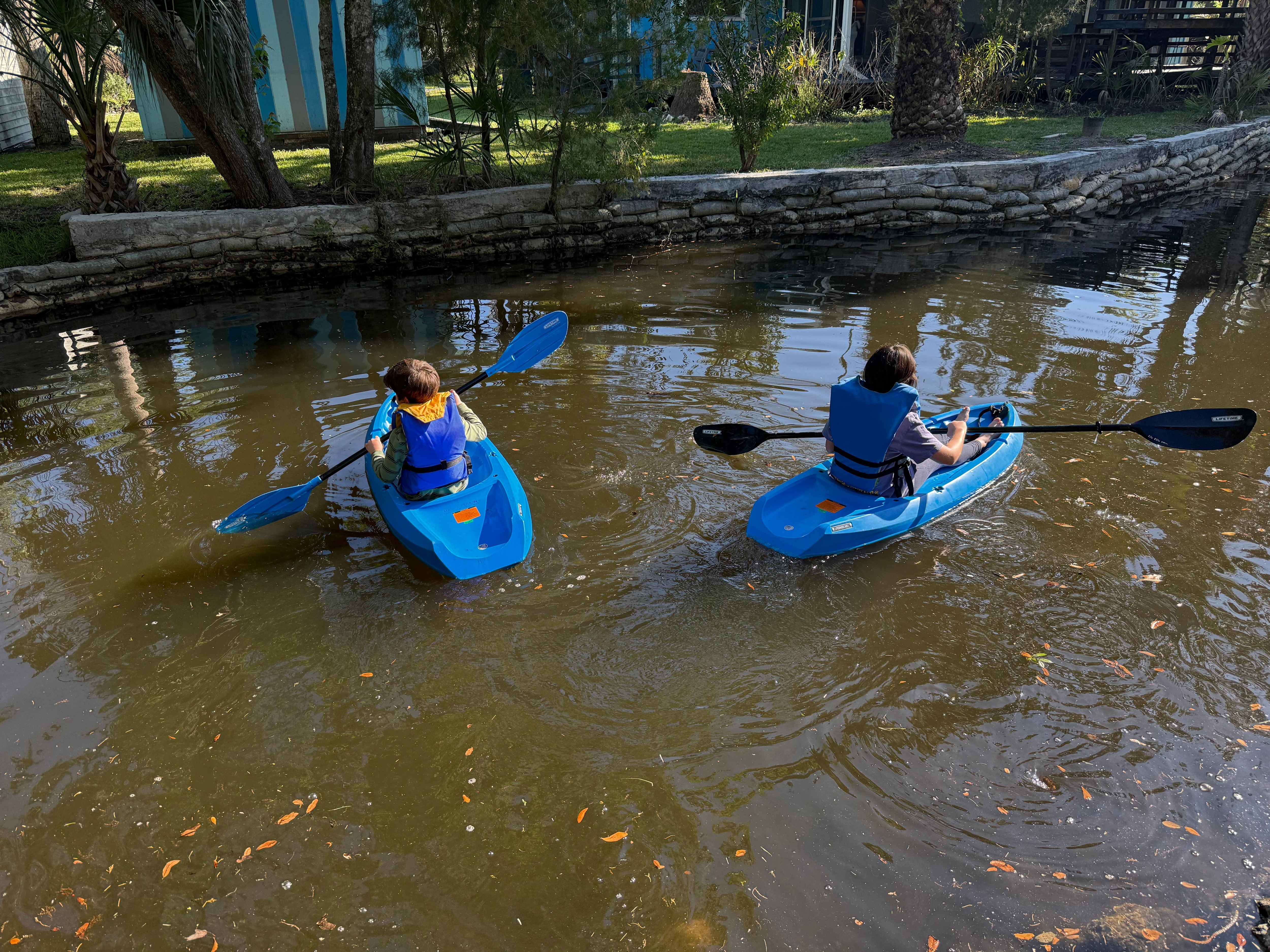 Kayaking in the canal
