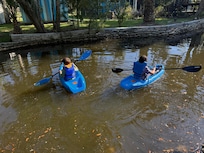 Kayaking in the canal