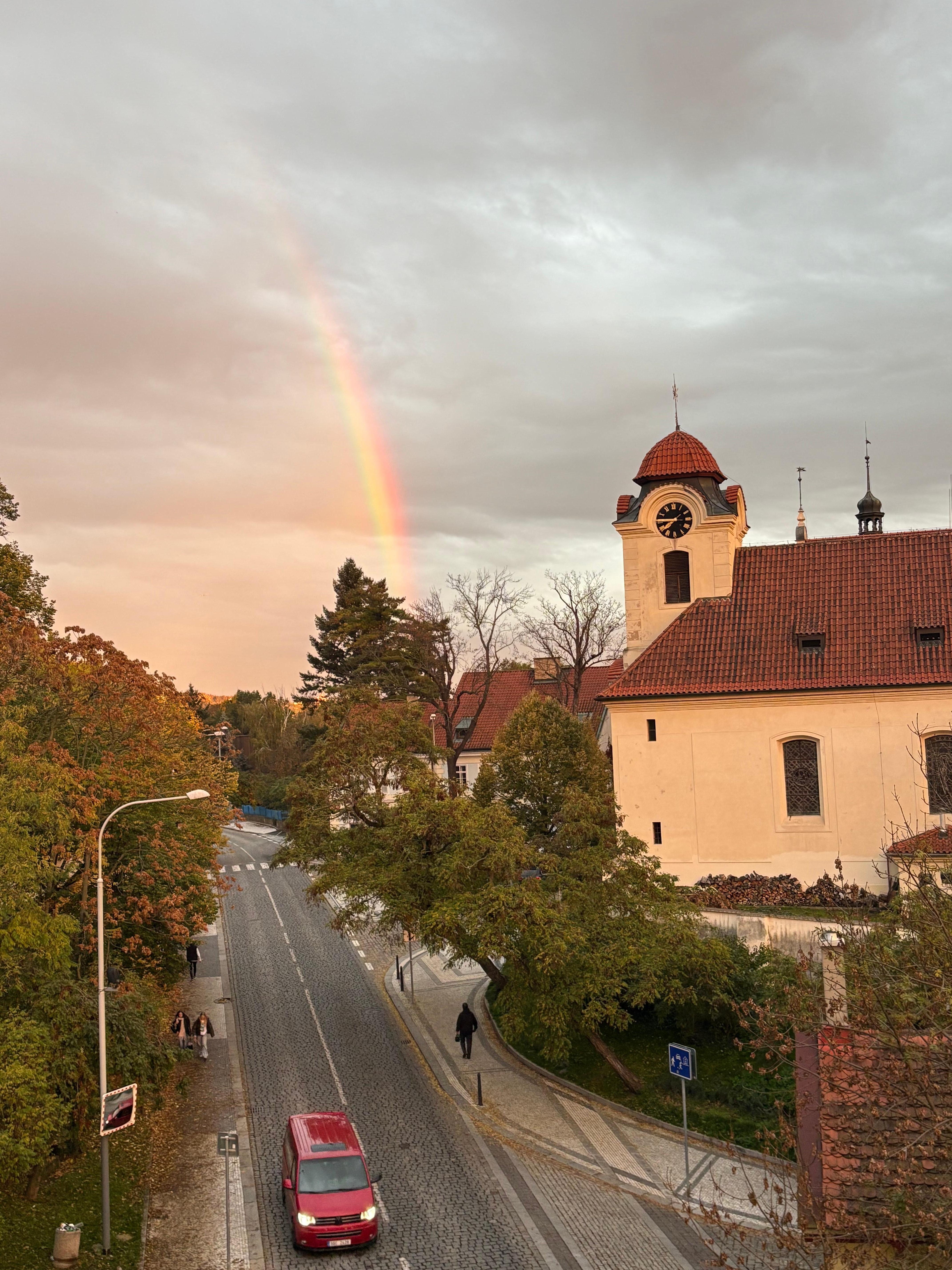 Uitzicht vanuit mijn dakraam.