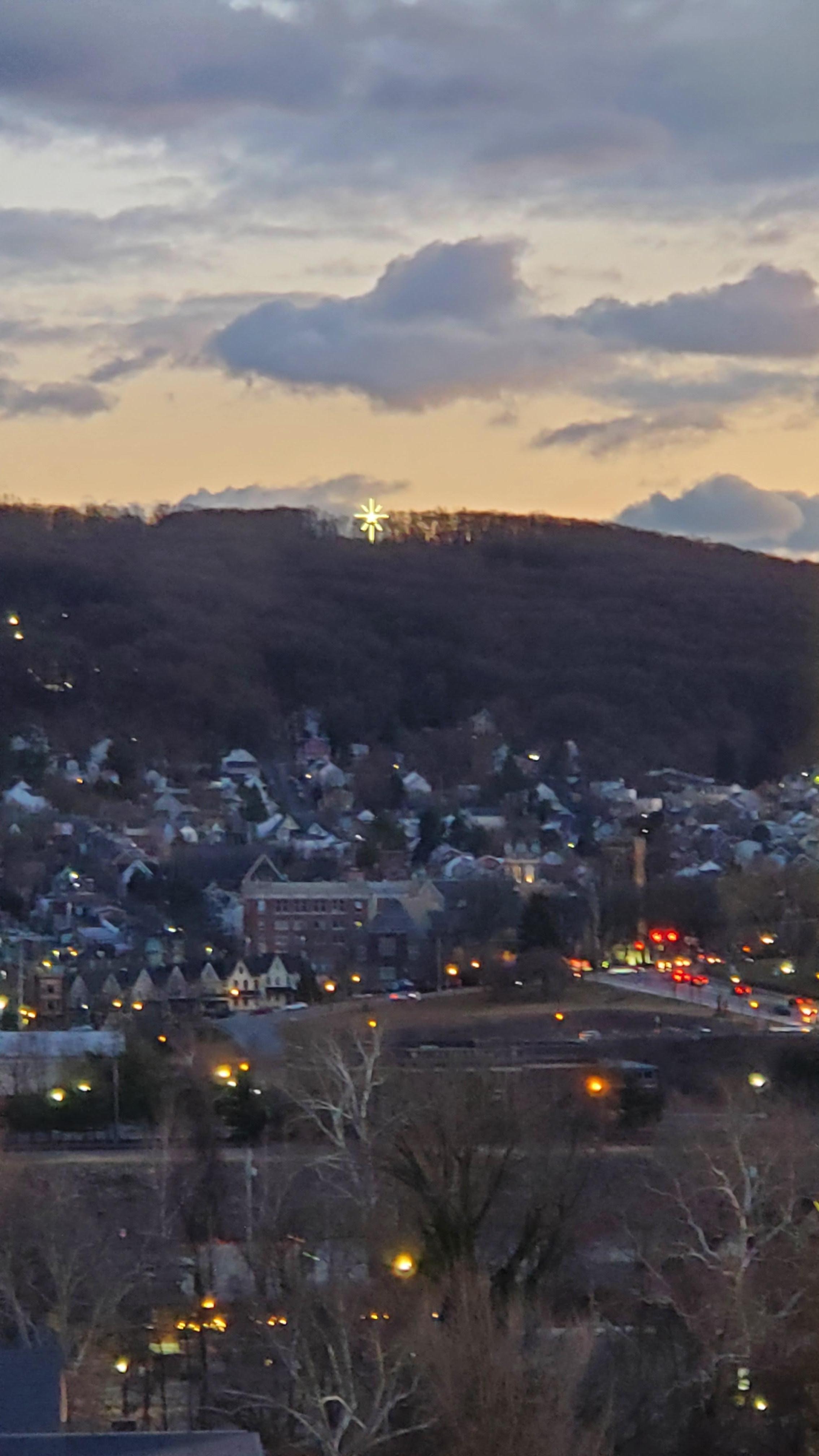 View from our window of Moravian Star