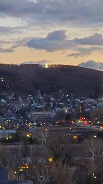 View from our window of Moravian Star