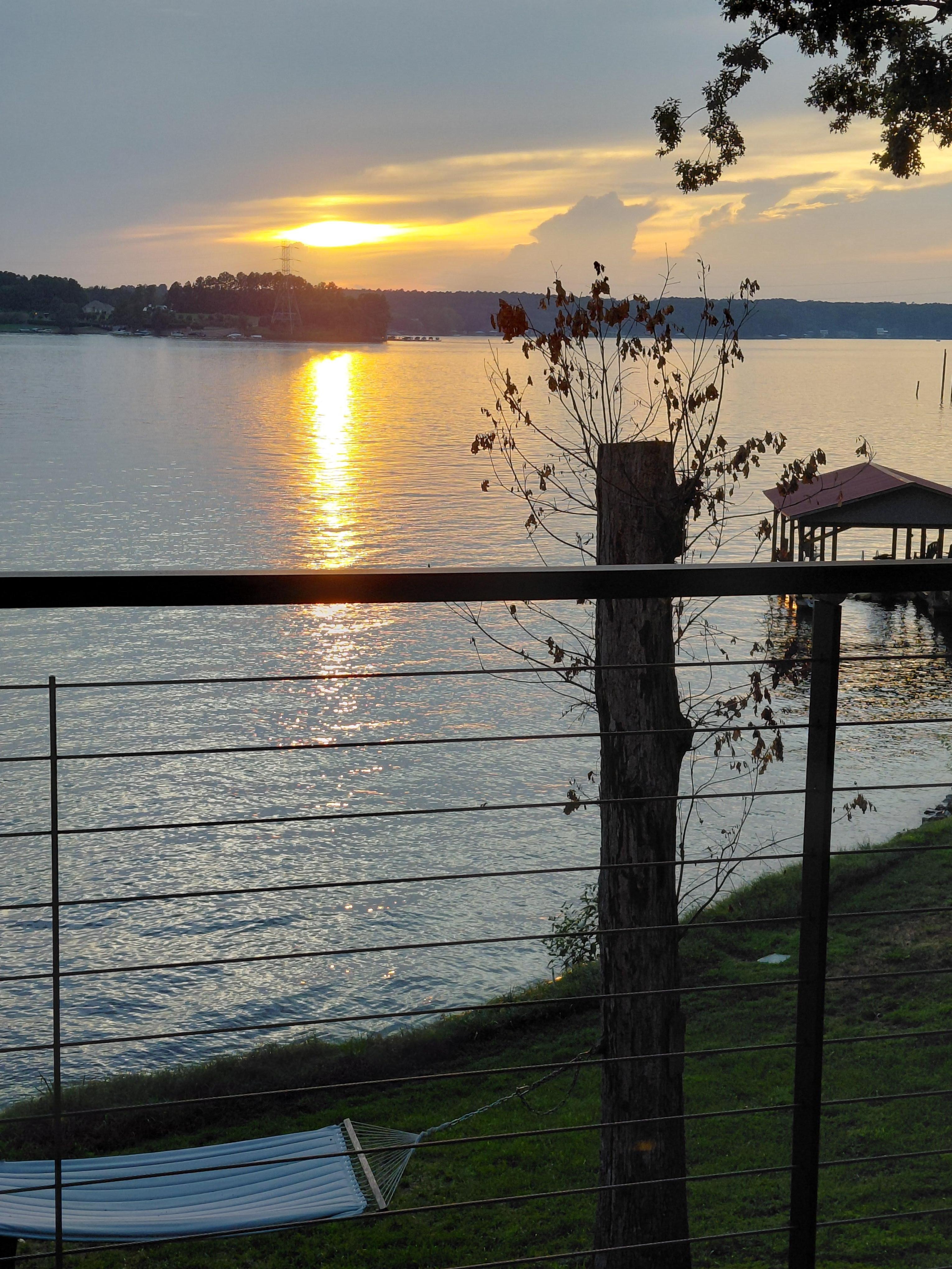 Sunset view from upper deck