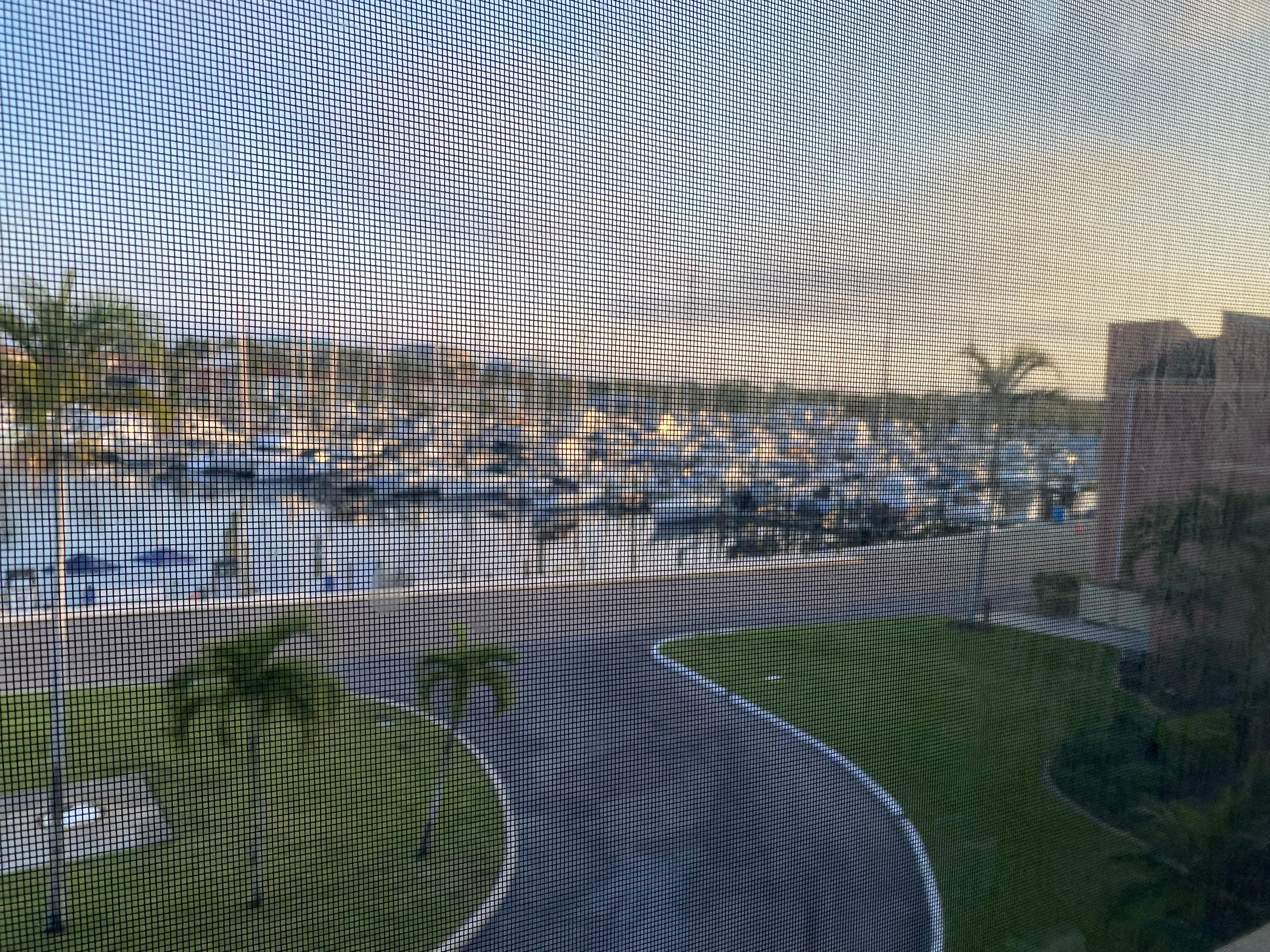 View from the balcony also screened in 