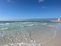 Beach in front of condo