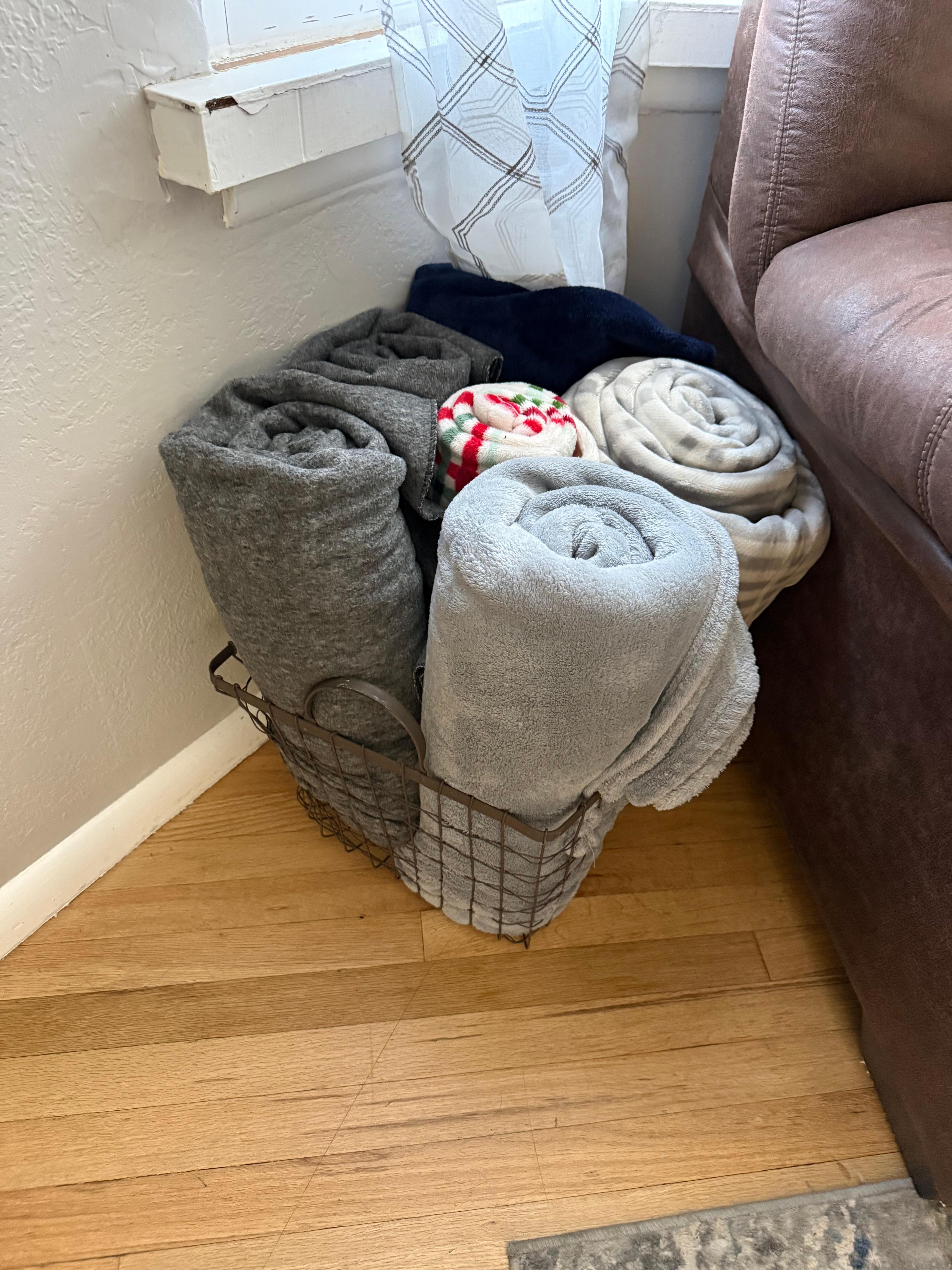 Plenty of extra blankets.