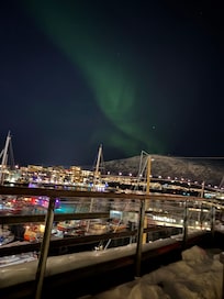 View from roof top hot tub