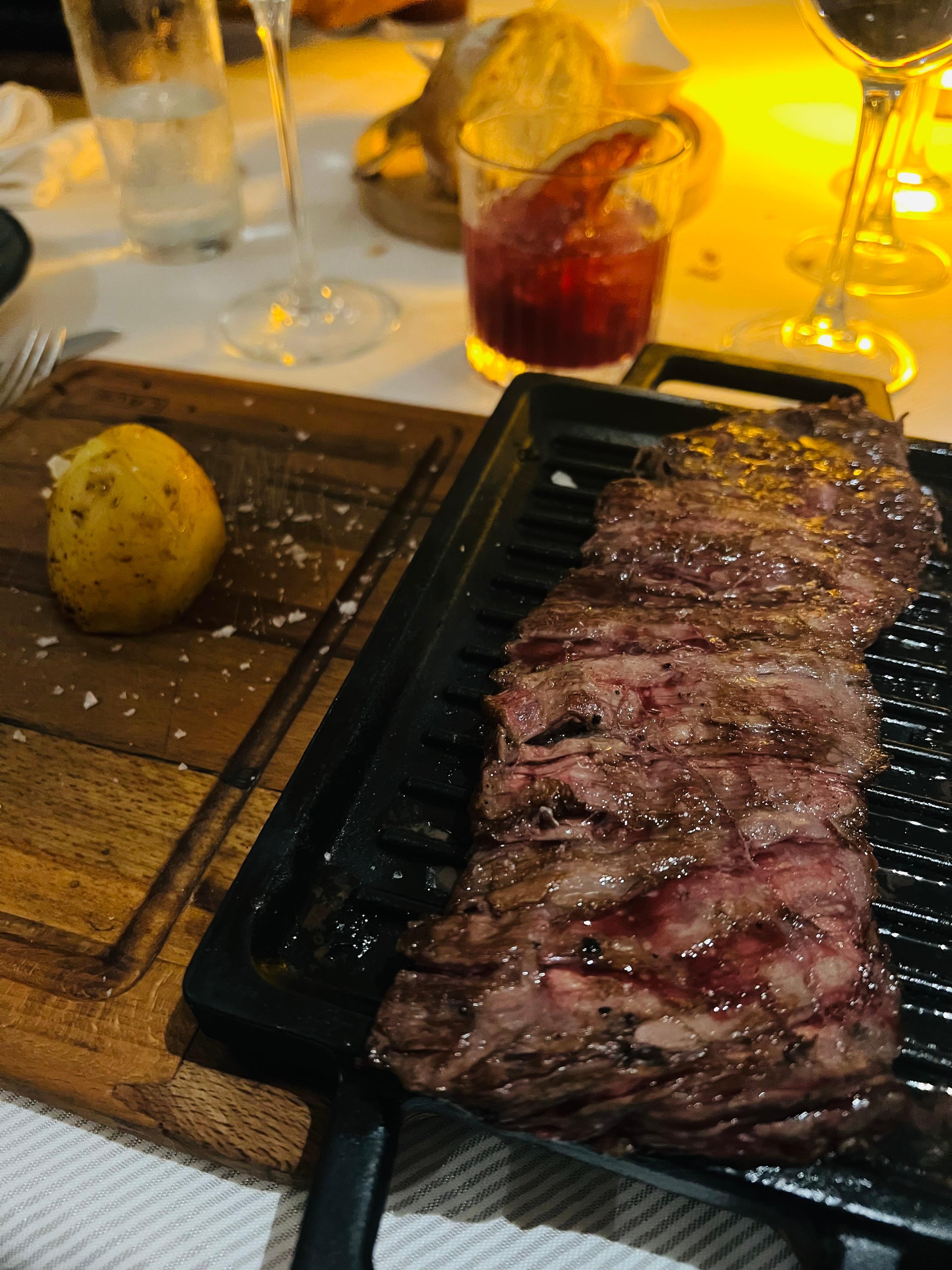 Skirt steak at The Butcher 