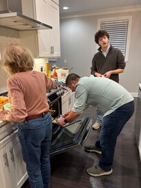 Made a Thanksgiving dinner with everything we needed.