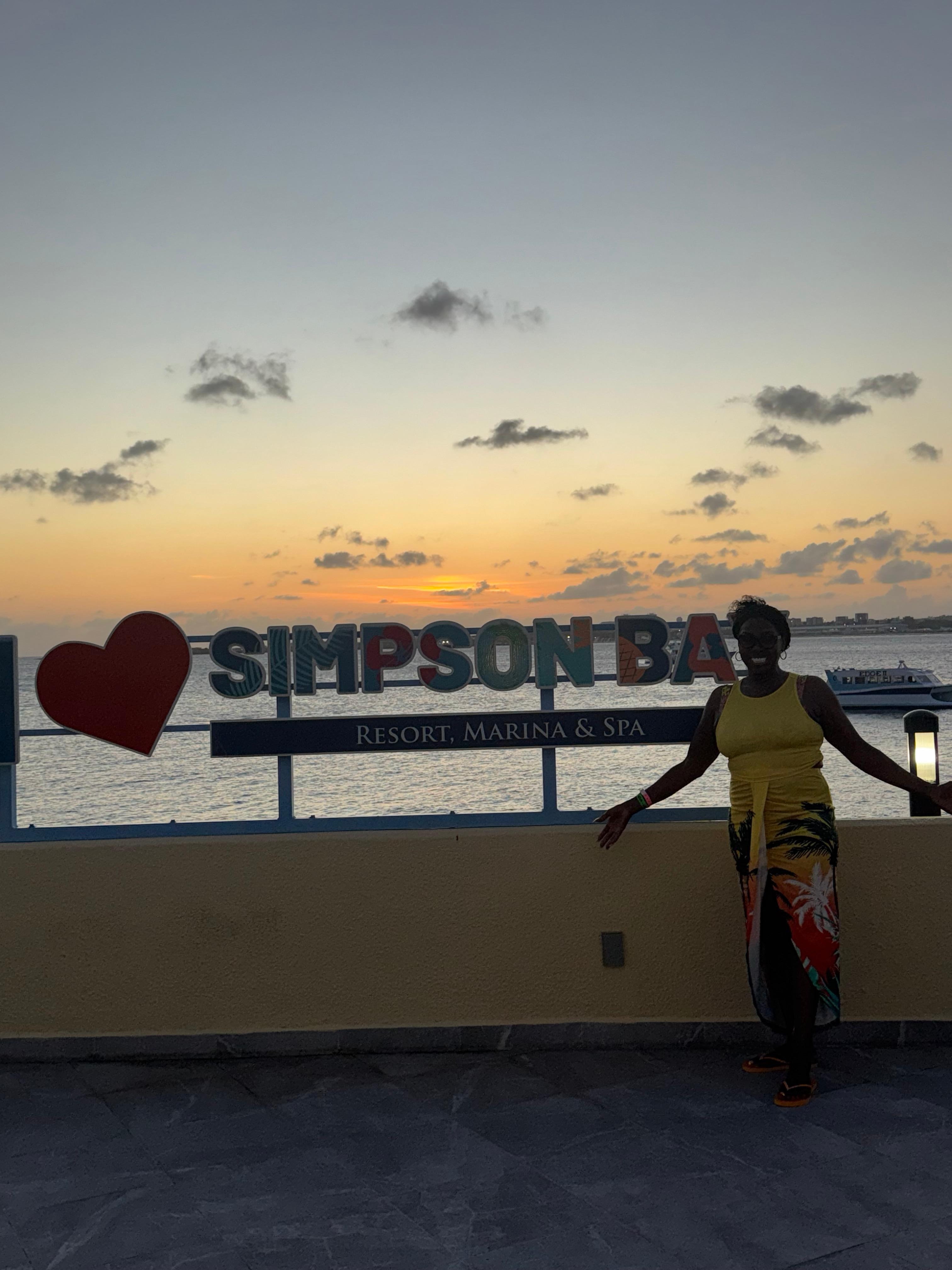 Enjoying the beautiful sunset