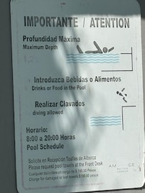 Pool sign needs replacing