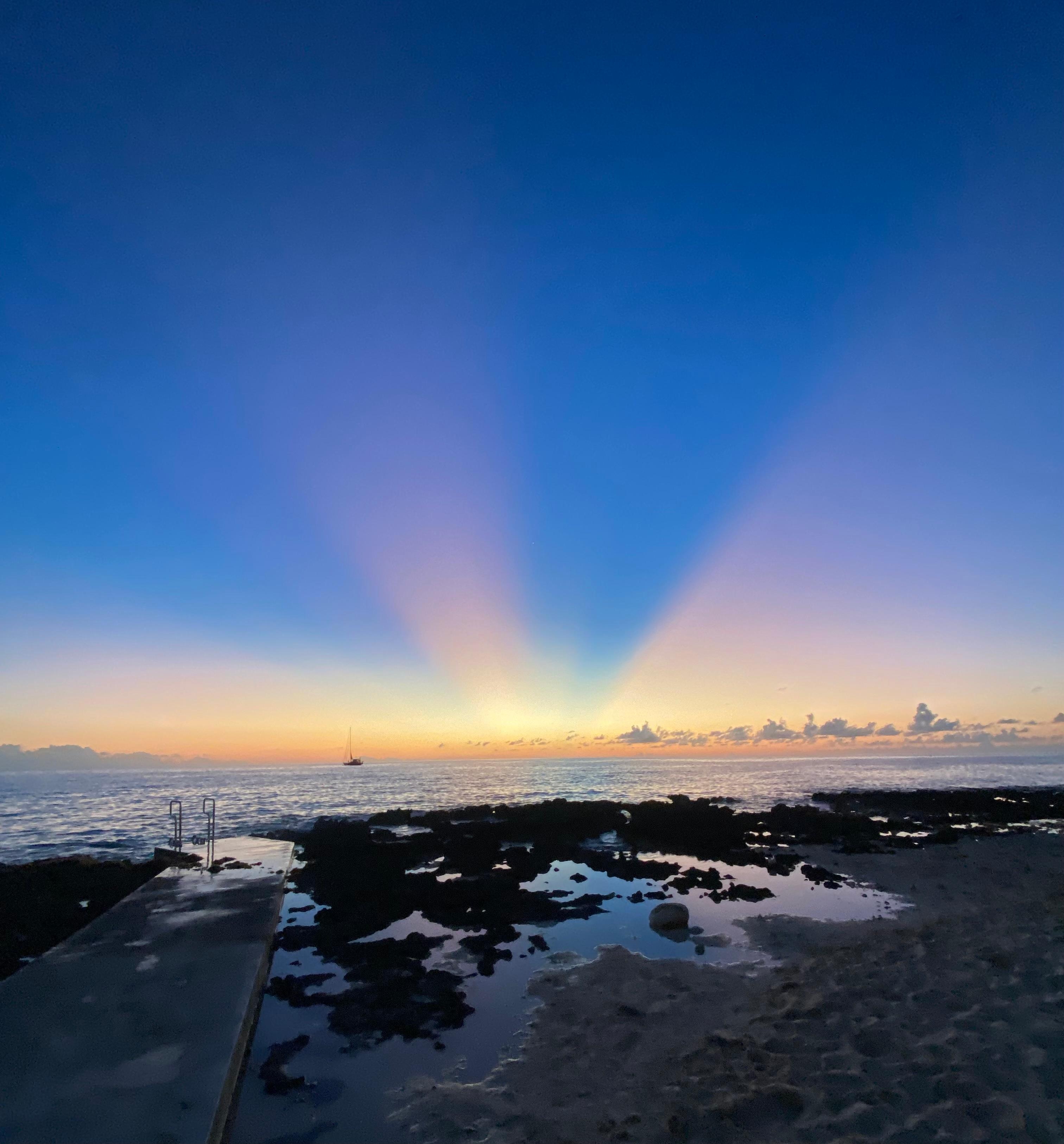 Beautiful sky following sunset. 