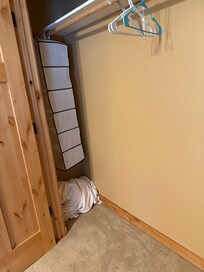 Just a wadded up blanket in the closet