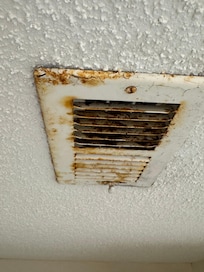 Rusty vents and appliances