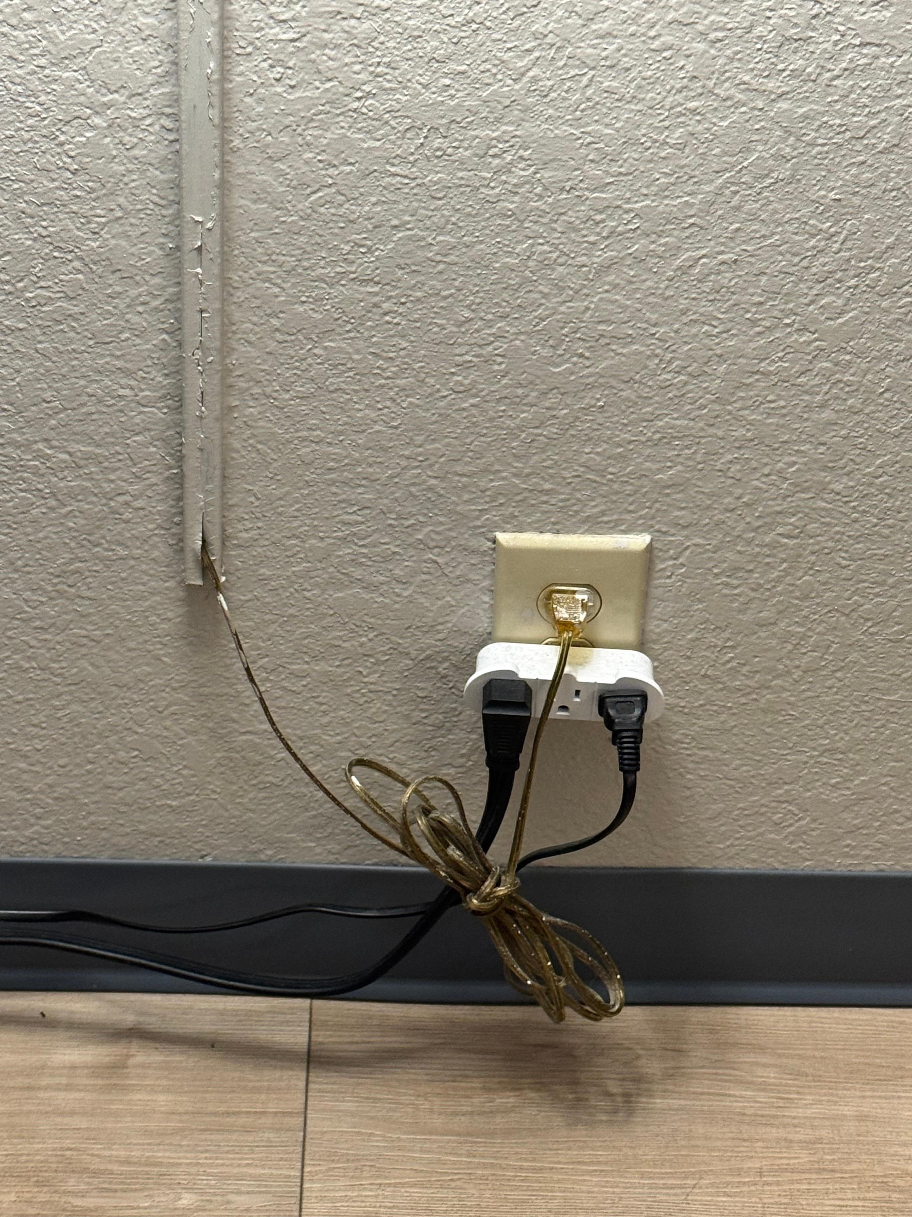 The wiring was not very safe