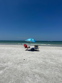 Beautiful beach just steps away!