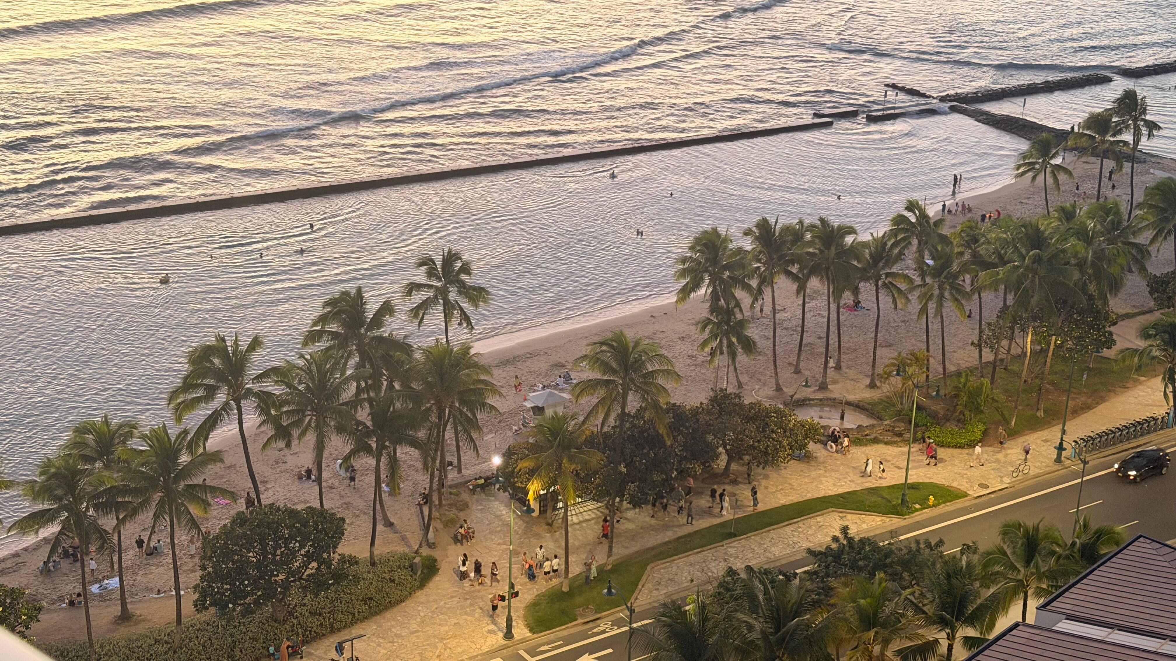 Sunset from our balcony 