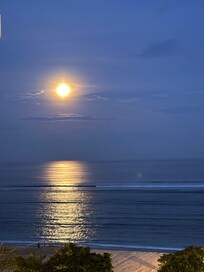 Full moon view from balcony. Also had some nice sunrises..