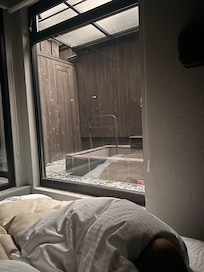 Private onsen in room was a great way to end every night