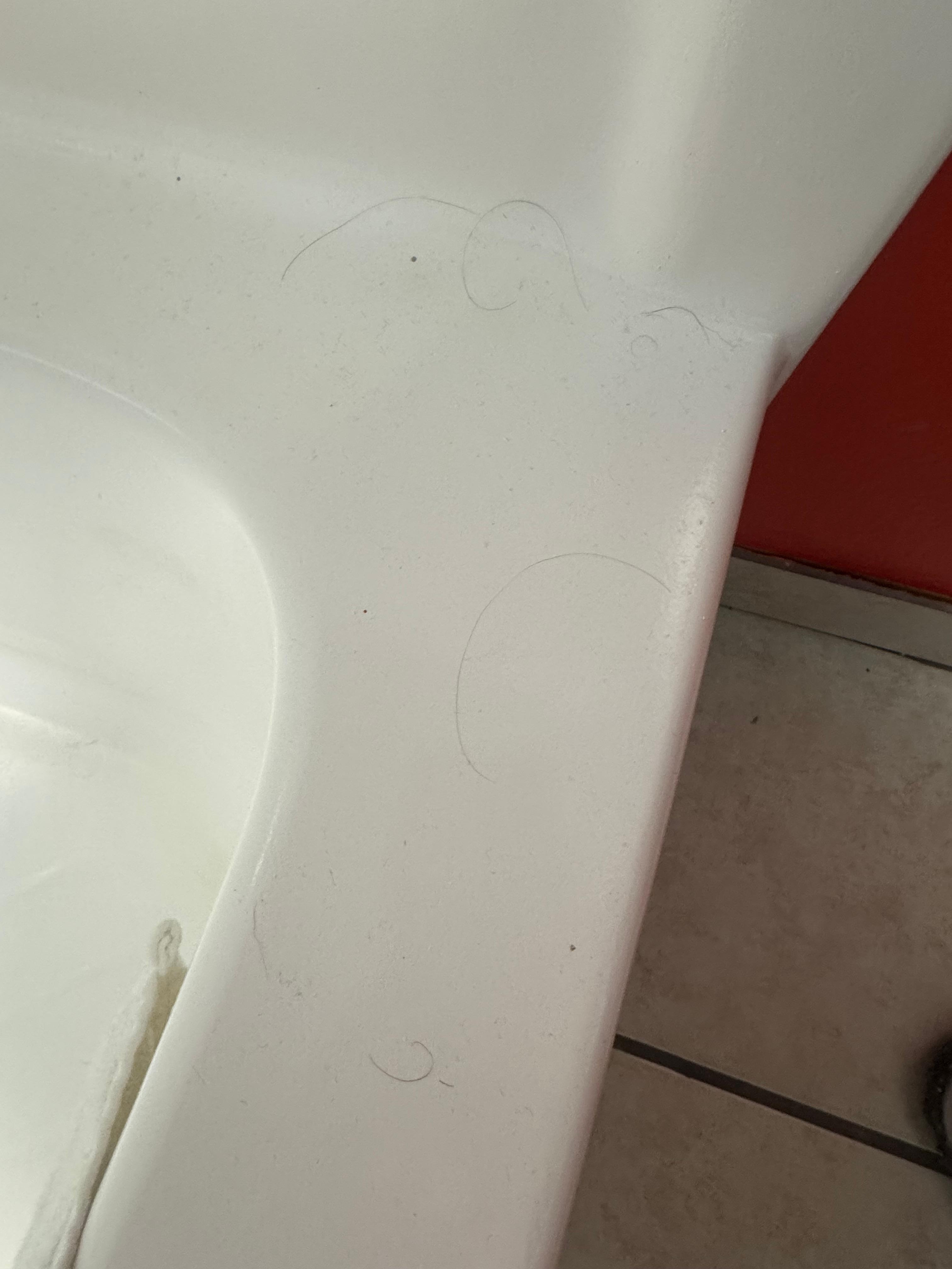 not clean-hair/dust from previous guests
