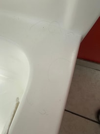 not clean-hair/dust from previous guests
