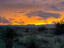 Beautiful sunset from the front porch.