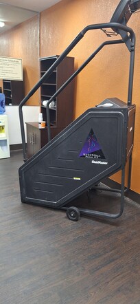 This machine kind of free falls the second you step on it.