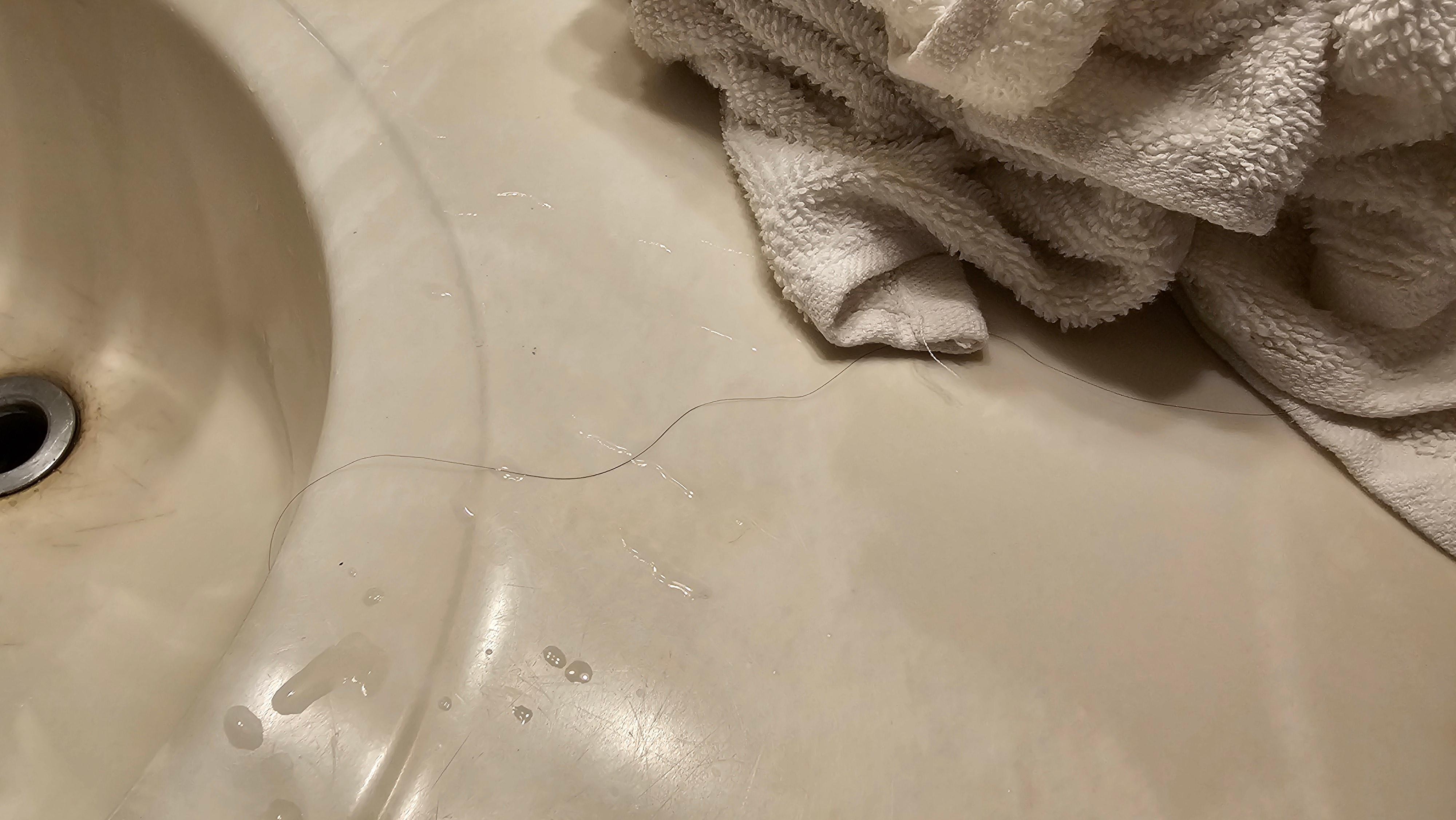 Hair on 'clean' towel