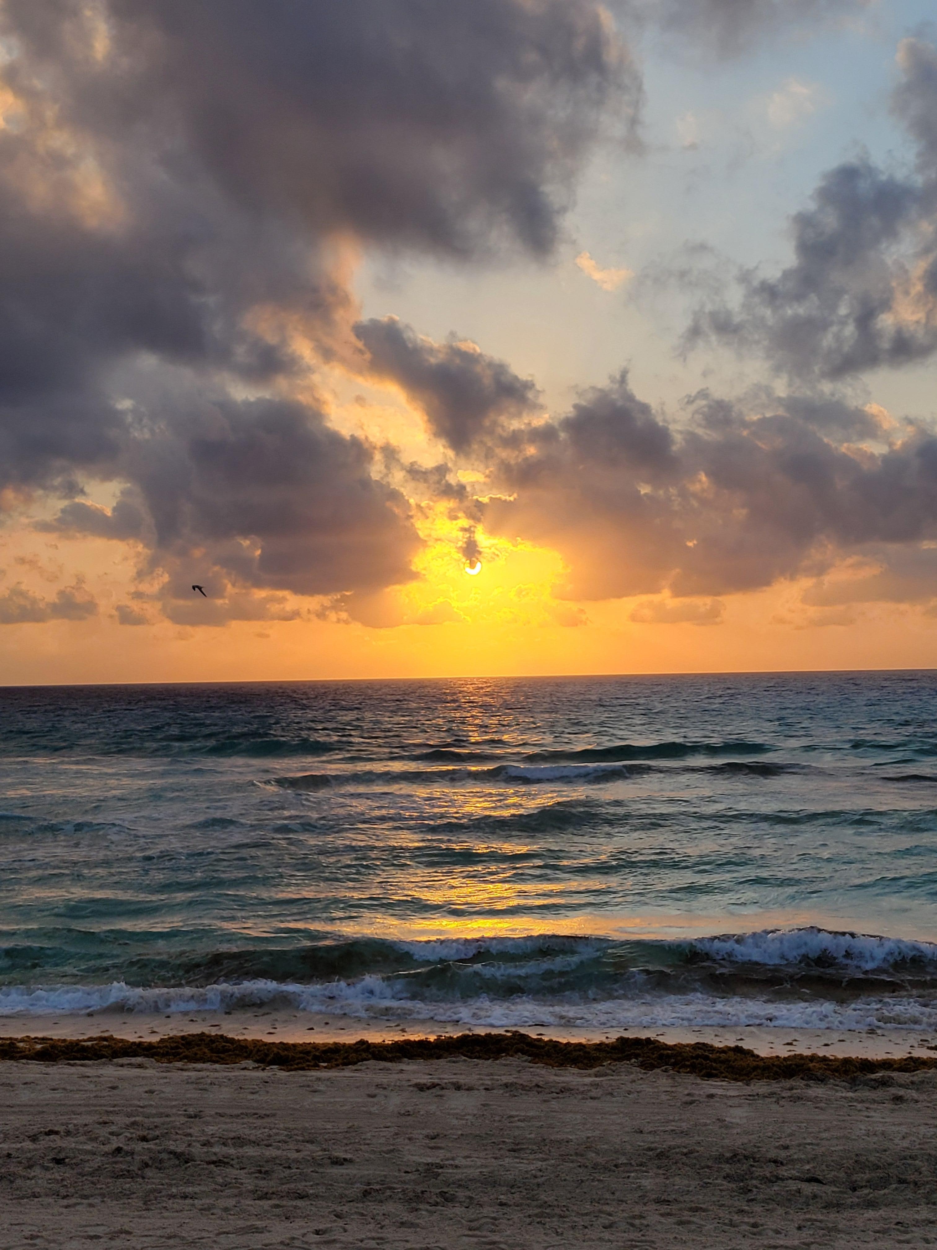 Sunrise over the ocean