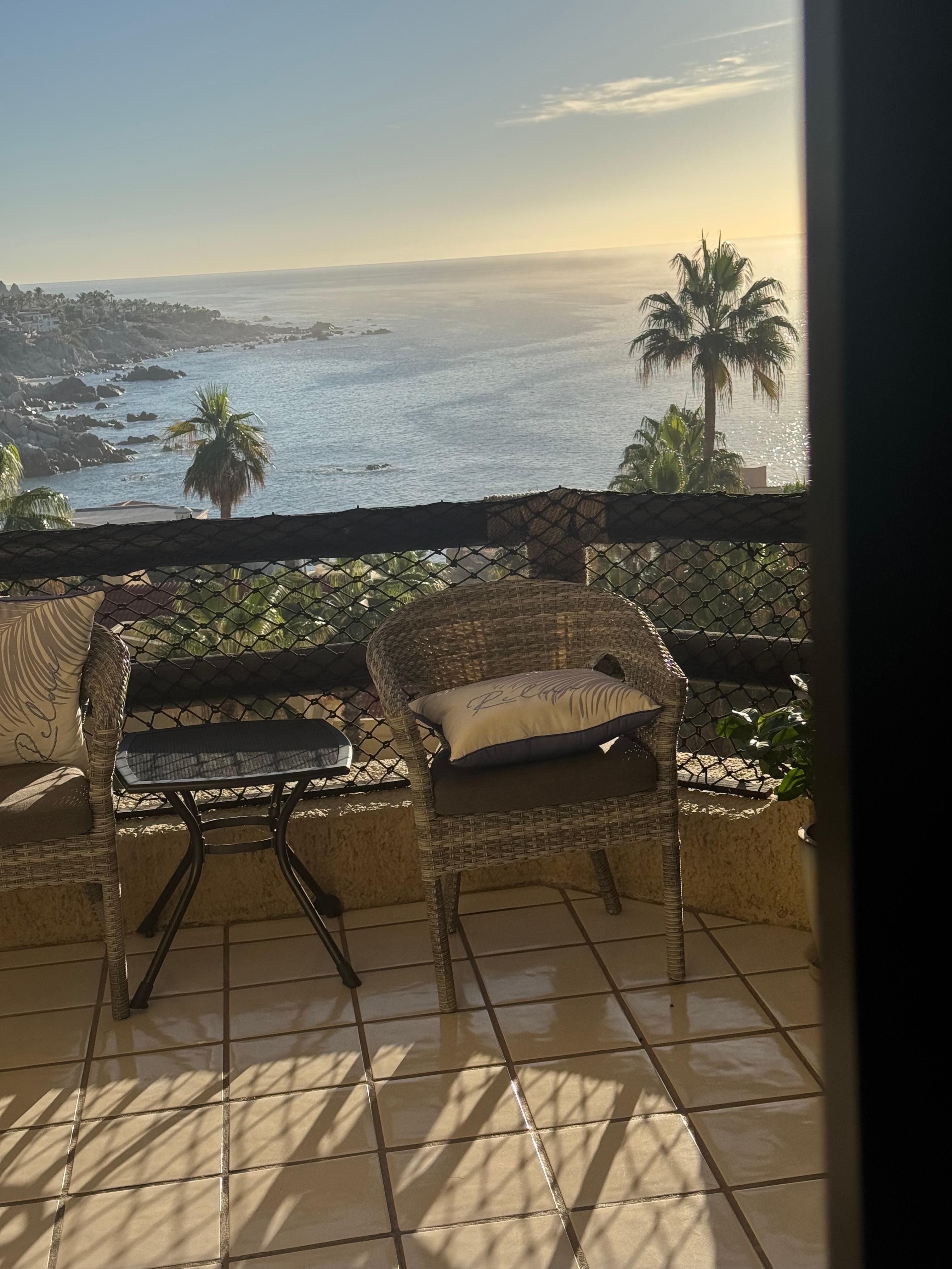 Sunset on the balcony 