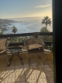 Sunset on the balcony