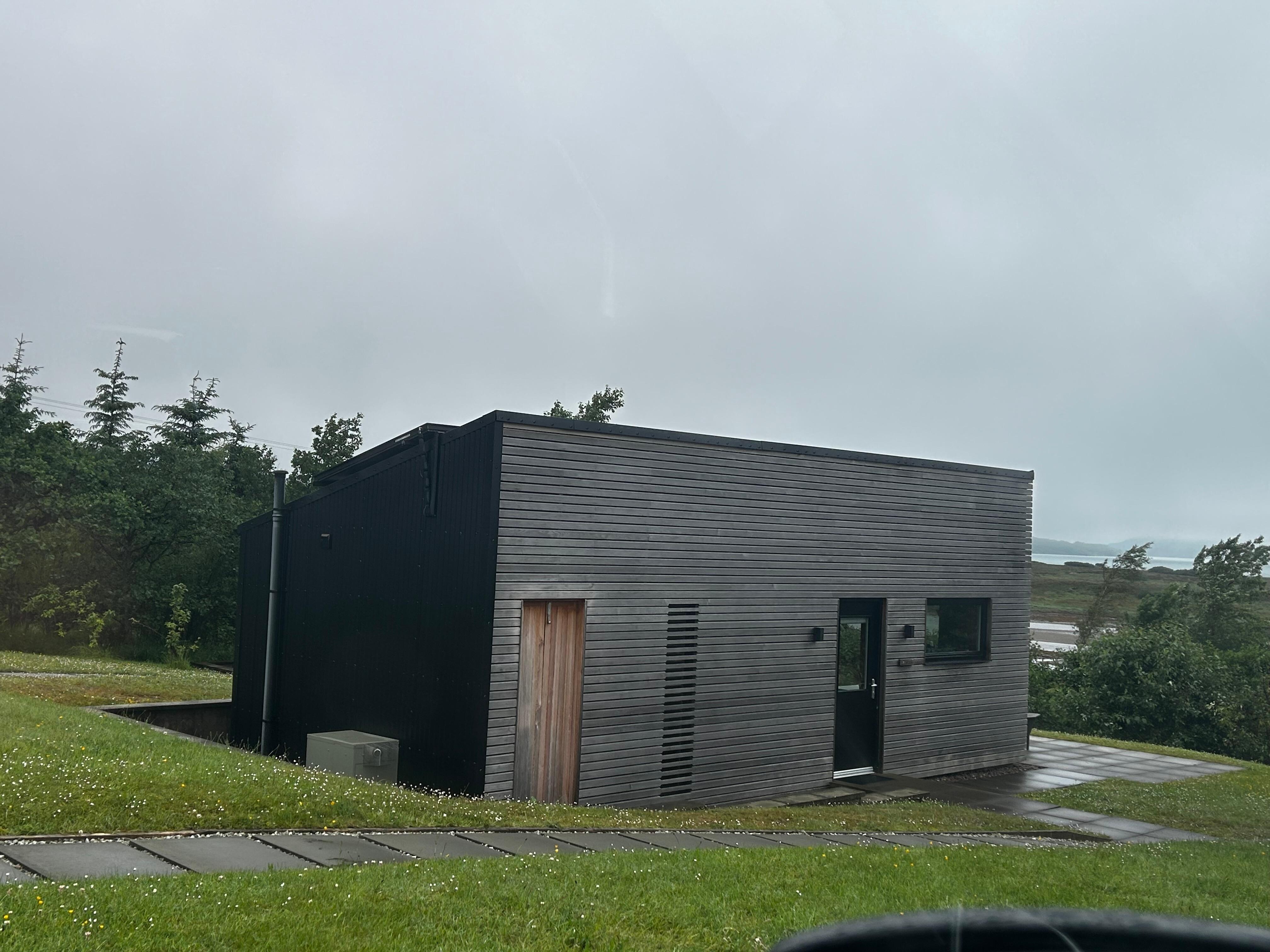 Exterior of the cabin