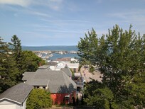 The view from our room down to Digby center.
