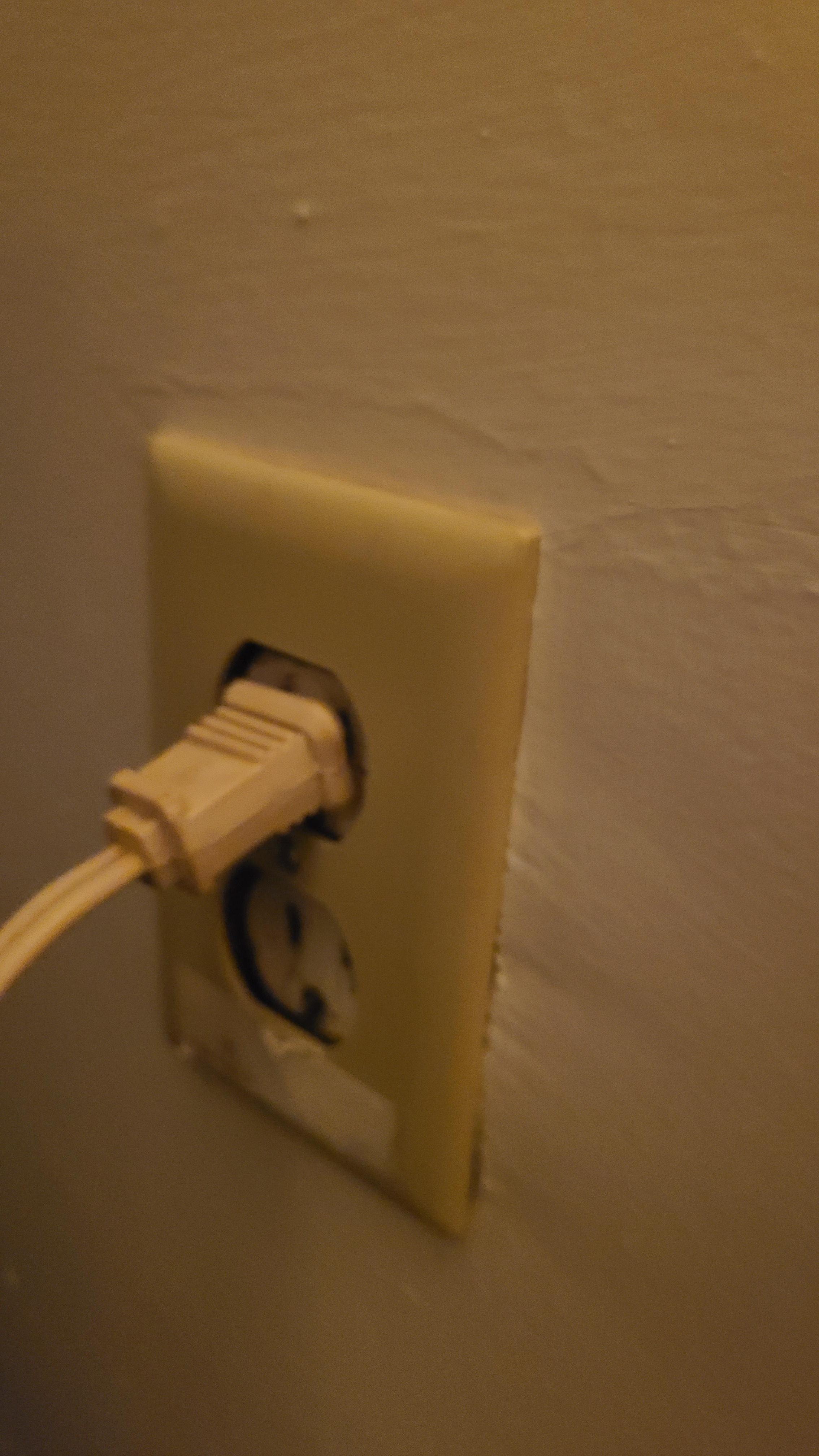 Dangerous and old outlets.