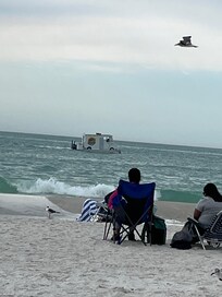 Floating ice cream truck