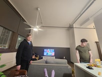 The living room area