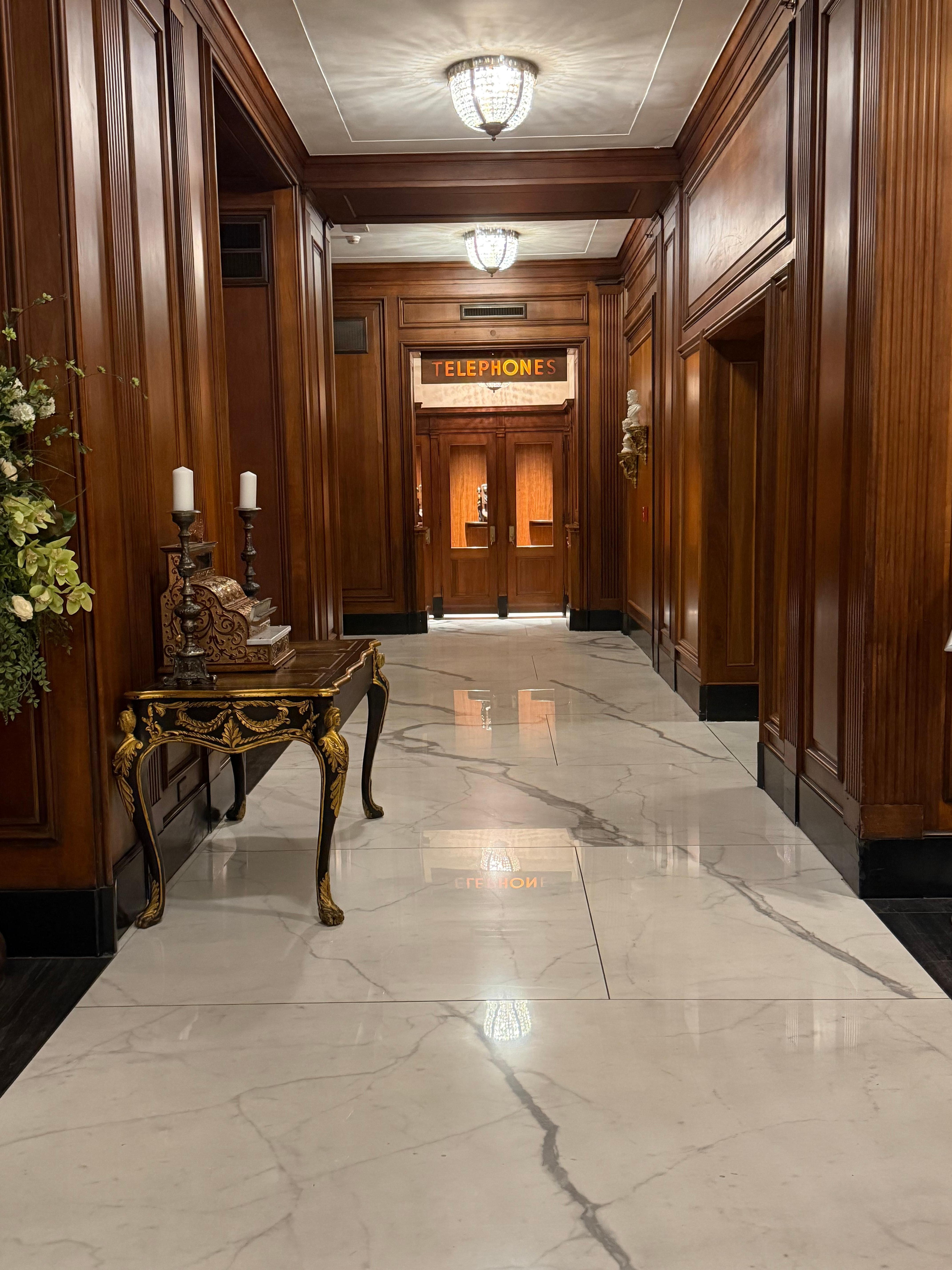 Hallway by the elevators