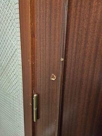 Hole in bathroom door