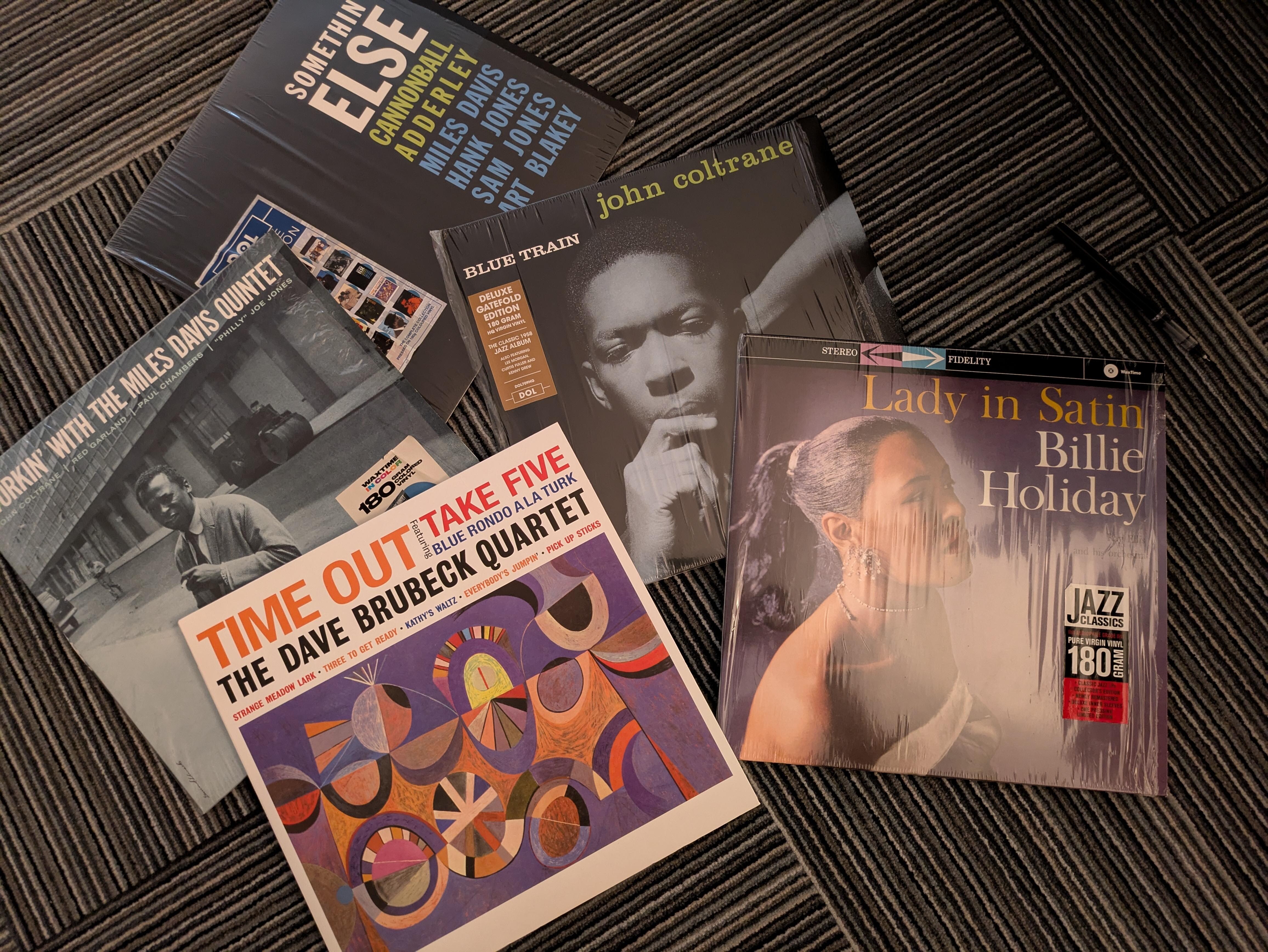 Portable turntable and five great jazz albums, what's not to like?