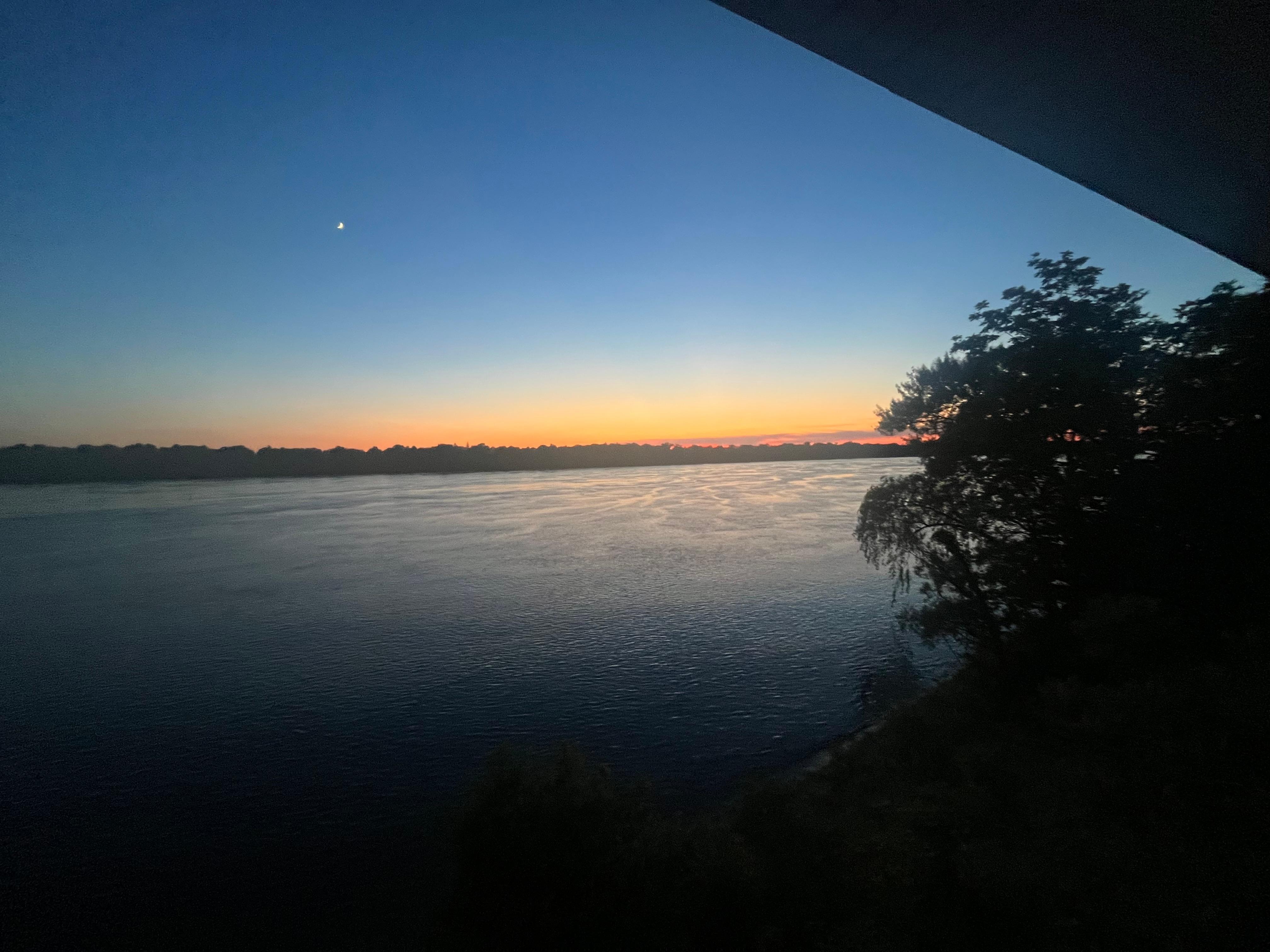 Sunset from deck