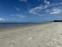 North point beach was very calm and not busy at all. But you won’t get typical ocean waves or soft fluffy sands here.