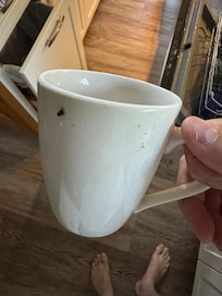 Nearly every cup had drink stains or even bits of food on them.