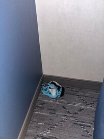 someone’s nasty underwear in the corner of the room