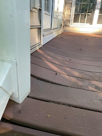 Deck outside the bedroom