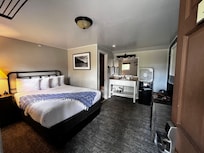 Room is small but well appointed.
