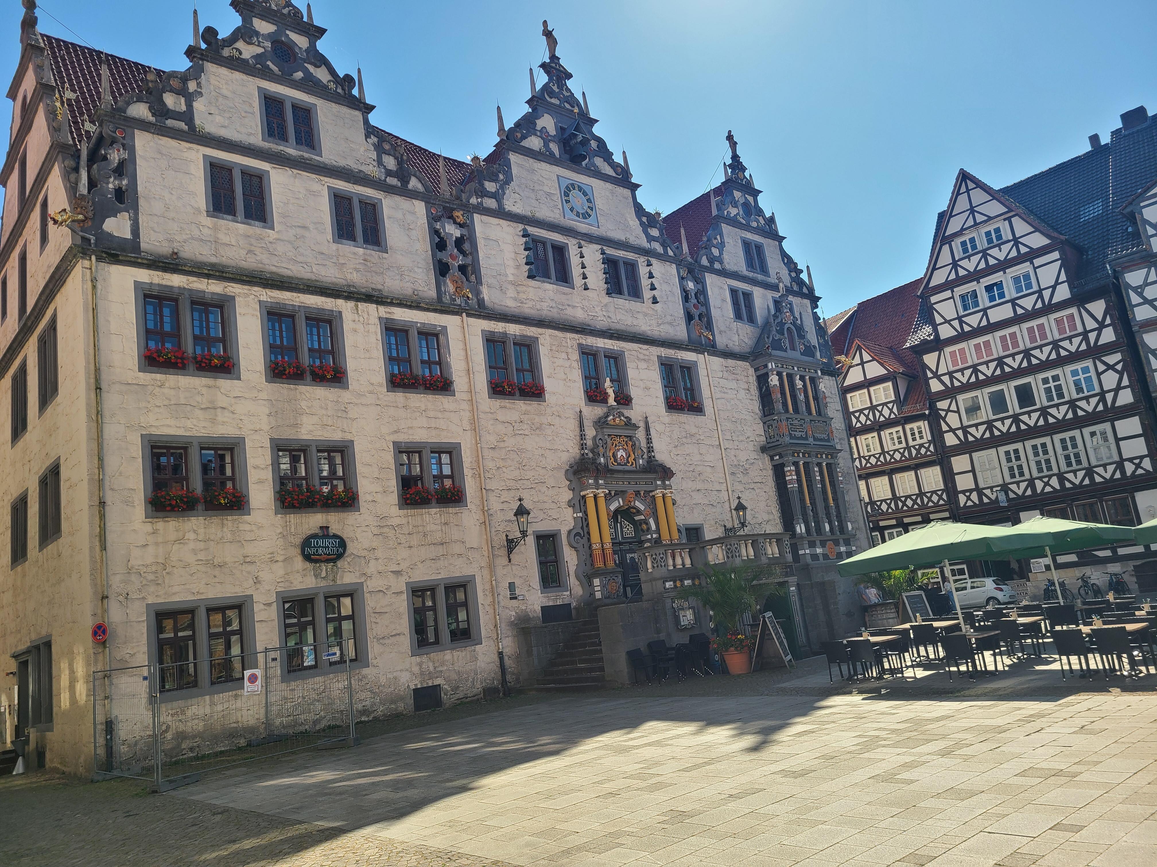 The town is WELL WORTH visiting, and the Rathaus is right around the corner from the hotel.