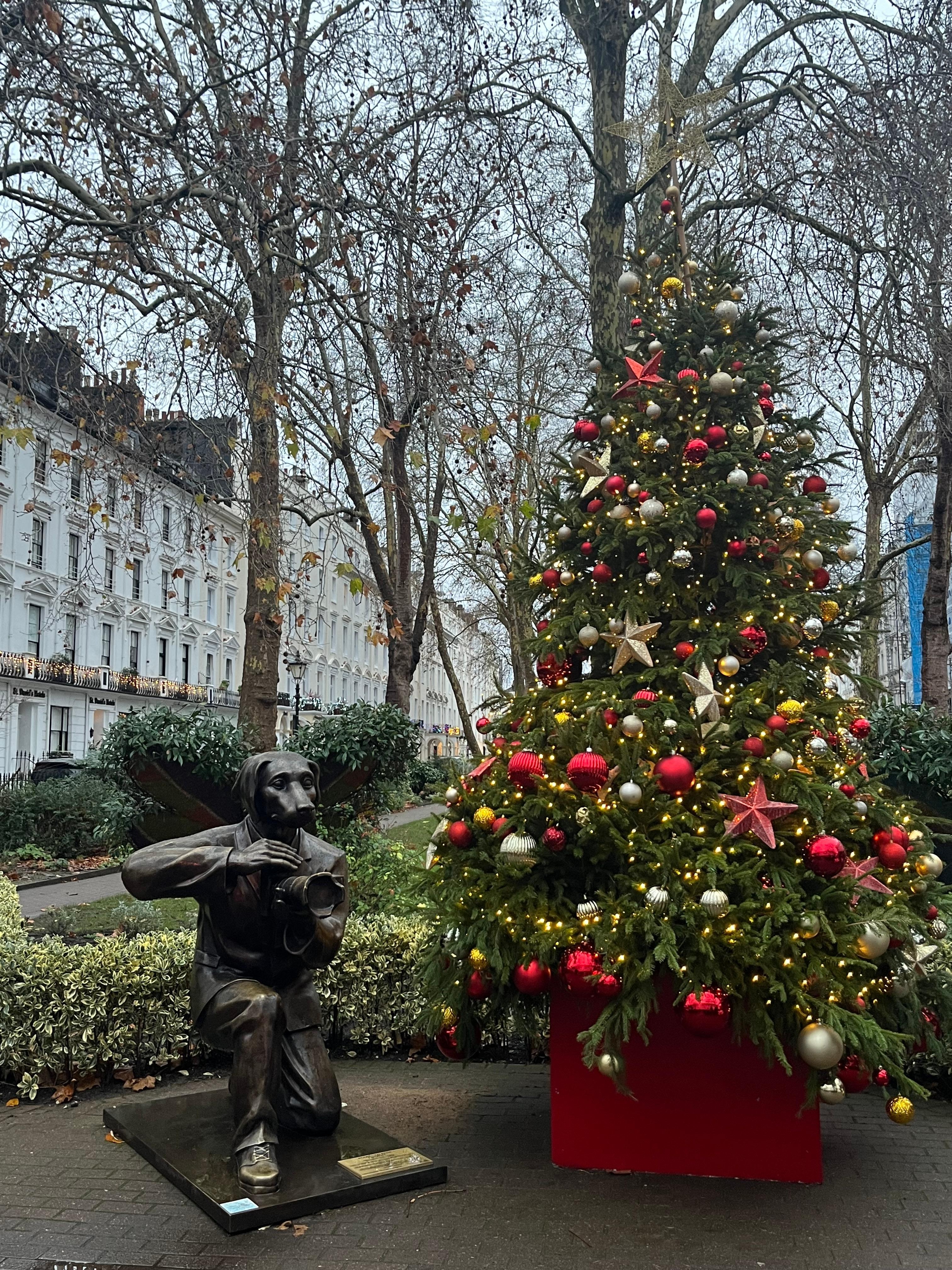 ホテルの前にある公園