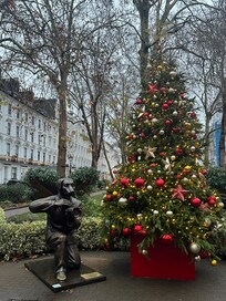 ホテルの前にある公園