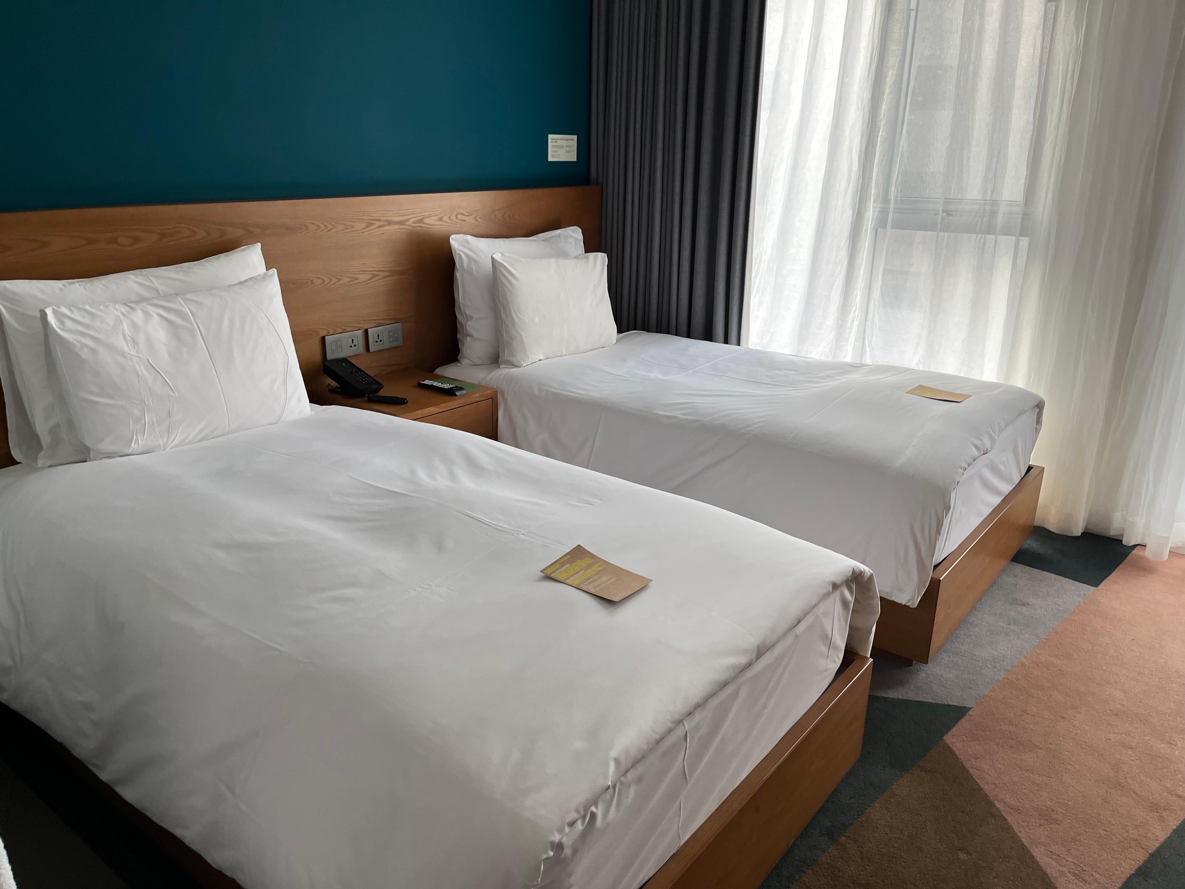 Room is clean,  pillow a bit too slow.