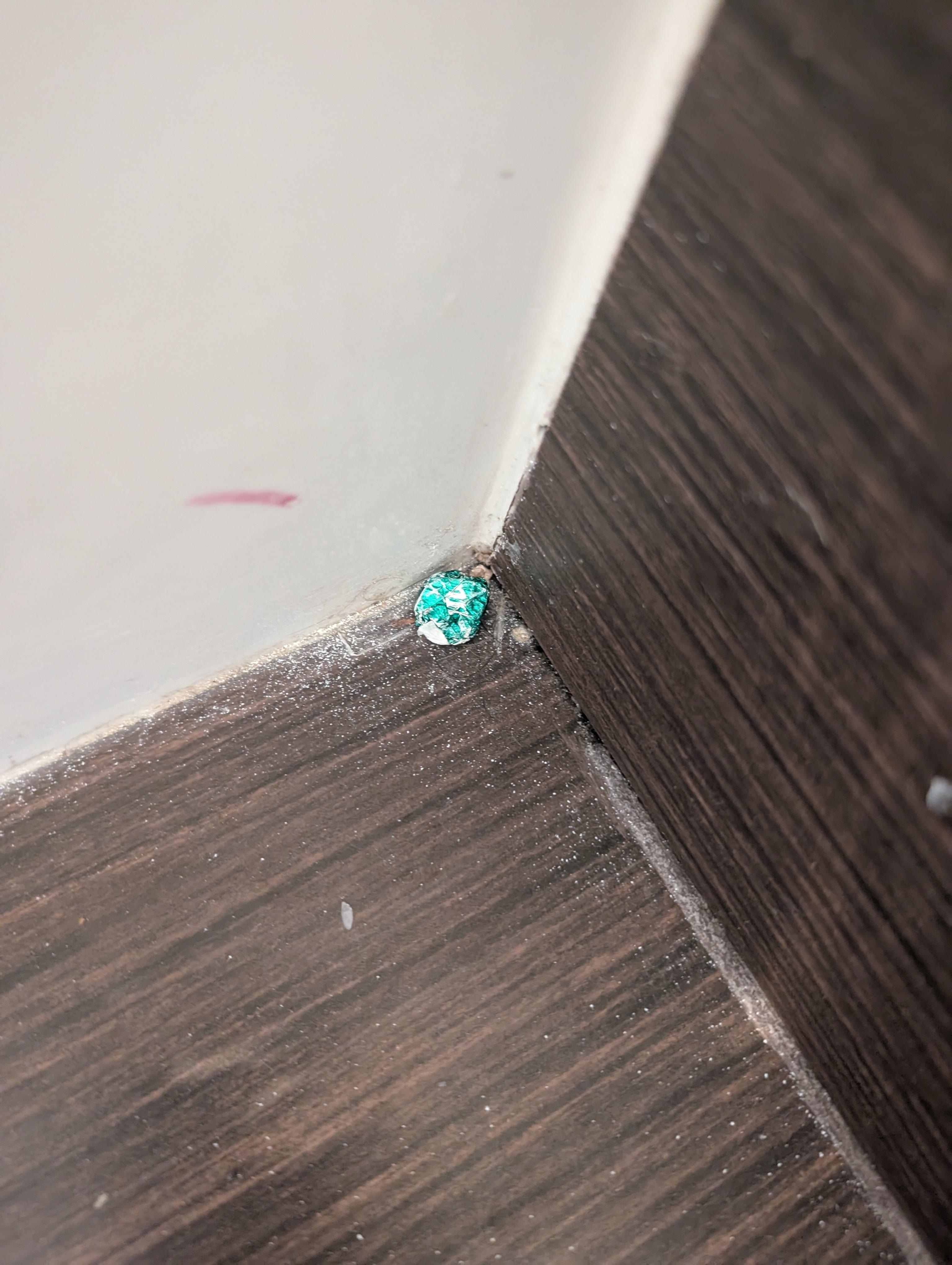 Bathroom floor at check in 